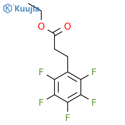 Benzenepropanoic acid,2,3,4,5,6-pentafluoro-, ethyl ester structure