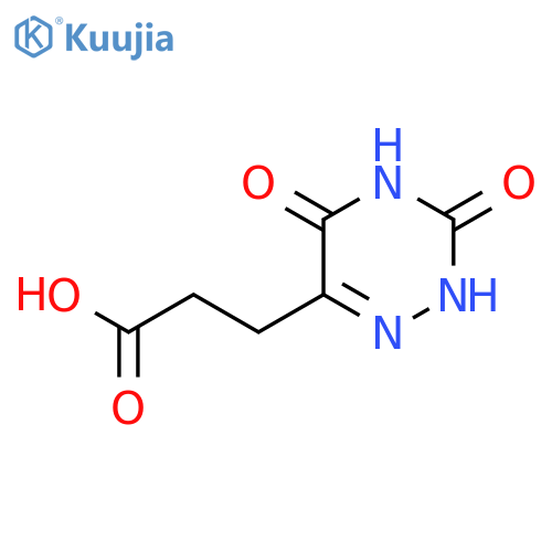 3-(3,5-dioxo-2,3,4,5-tetrahydro-1,2,4-triazin-6-yl)propanoic acid structure