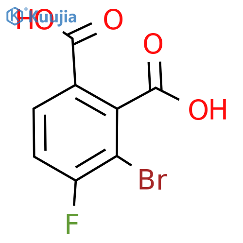 3-Bromo-4-fluorophthalic acid structure