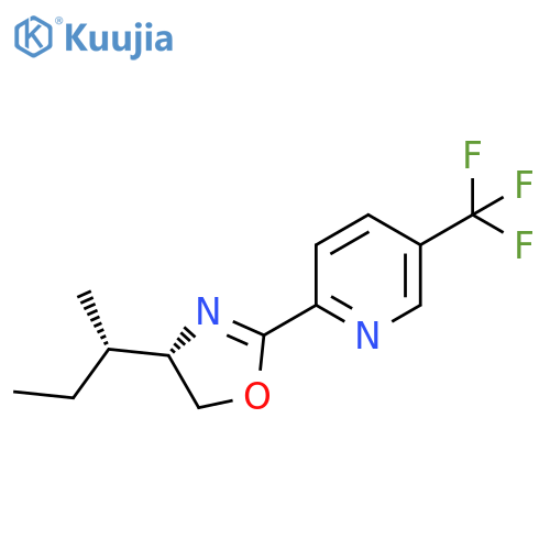 (S)-4-((S)-sec-Butyl)-2-(5-(trifluoromethyl)pyridin-2-yl)-4,5-dihydrooxazole structure