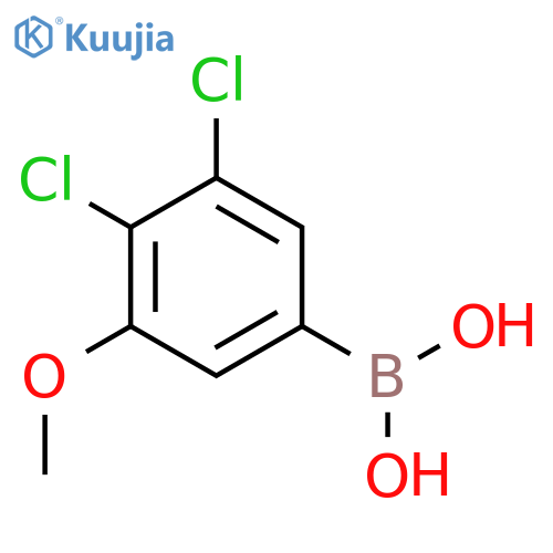 (3,4-Dichloro-5-methoxyphenyl)boronic acid structure