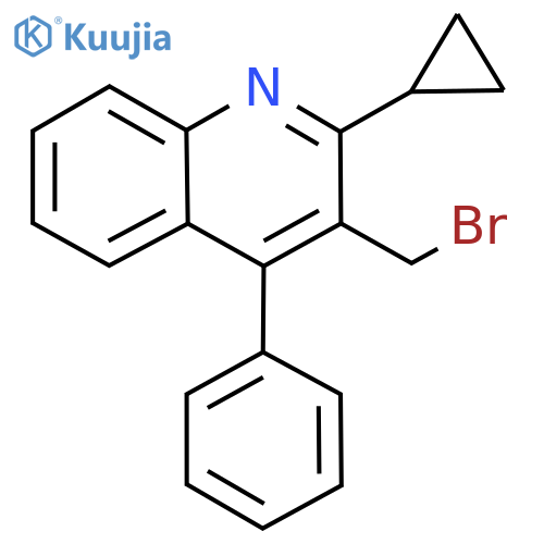 3-(Bromomethyl)-2-cyclopropyl-4-phenylquinoline structure