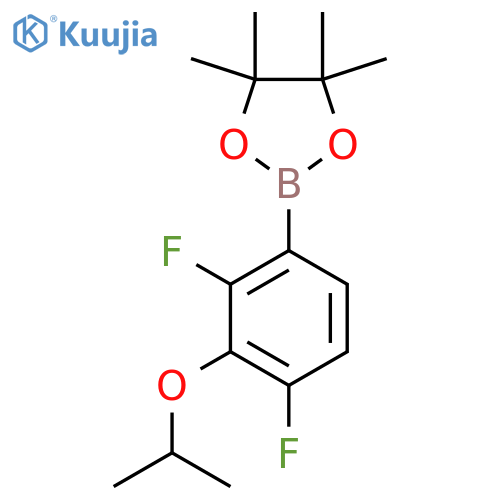 2-(2,4-Difluoro-3-isopropoxyphenyl)-4,4,5,5-tetramethyl-1,3,2-dioxaborolane structure