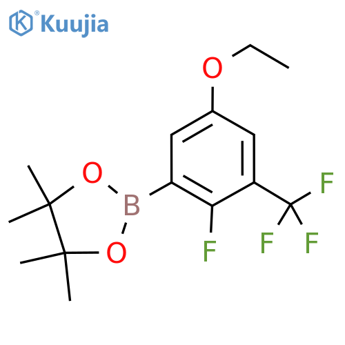 2-(5-Ethoxy-2-fluoro-3-(trifluoromethyl)phenyl)-4,4,5,5-tetramethyl-1,3,2-dioxaborolane structure