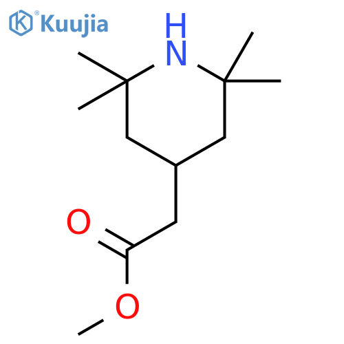 Methyl 2-(2,2,6,6-tetramethylpiperidin-4-yl)acetate structure