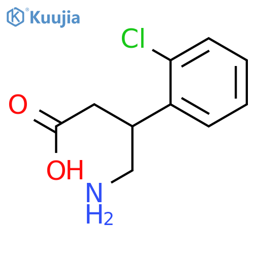 4-AMINO-3-(2-CHLOROPHENYL)BUTANOIC ACID structure