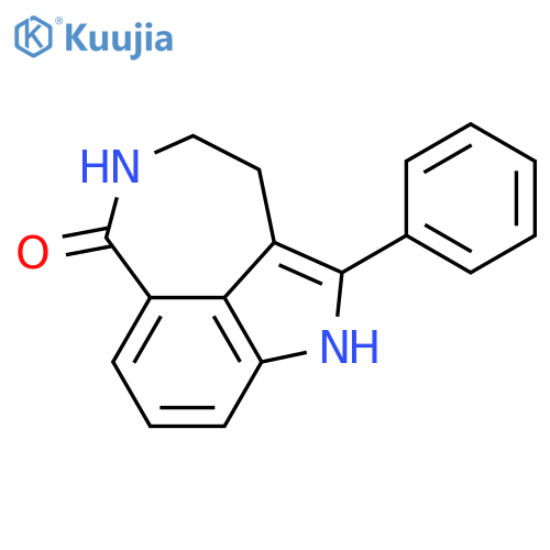 2-Phenyl-3,4,5,6-tetrahydro-1H-azepino[5,4,3-cd]indol-6-one structure