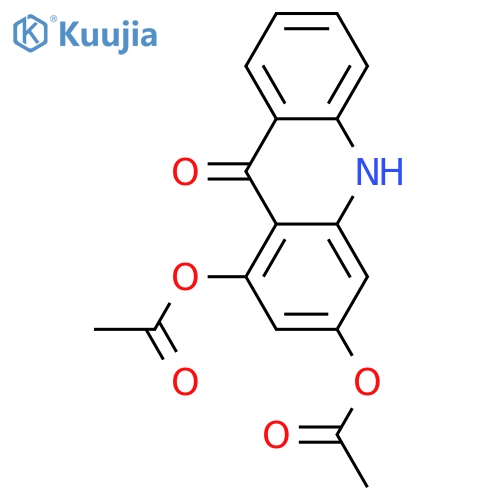 9(10H)-Acridinone, 1,3-bis(acetyloxy)- structure