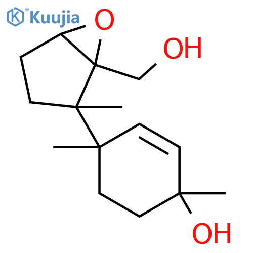 6-Oxabicyclo[3.1.0]hexane-1-methanol,2-(4-hydroxy-1,4-dimethyl-2-cyclohexen-1-yl)-2-methyl- (9CI) structure