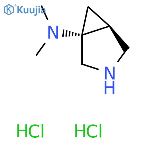 (1R,5S)-N,N-dimethyl-3-azabicyclo[3.1.0]hexan-1-amine dihydrochloride structure