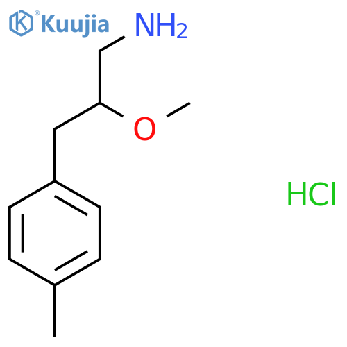 2-Methoxy-3-(4-methylphenyl)propan-1-amine hydrochloride structure