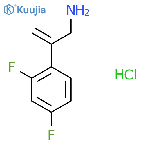 2-(2,4-Difluorophenyl)prop-2-en-1-amine hydrochloride structure