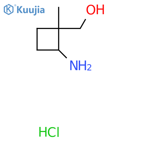 (2-Amino-1-methylcyclobutyl)methanol hydrochloride structure