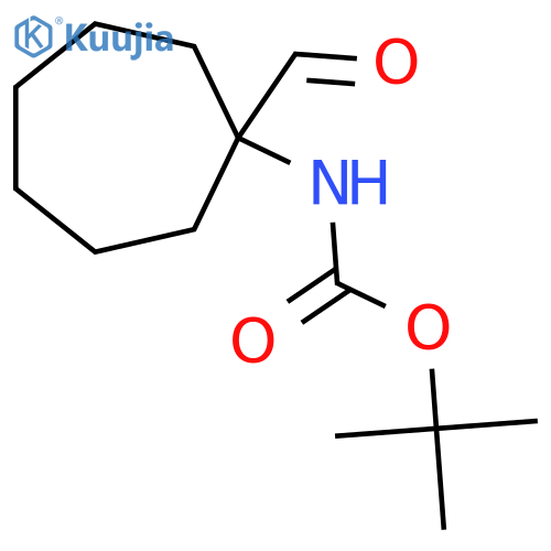 tert-butyl N-(1-formylcycloheptyl)carbamate structure