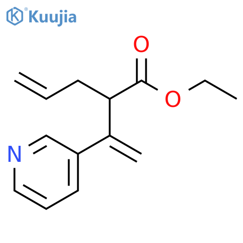 Ethyl β-methylene-α-2-propen-1-yl-3-pyridinepropanoate structure