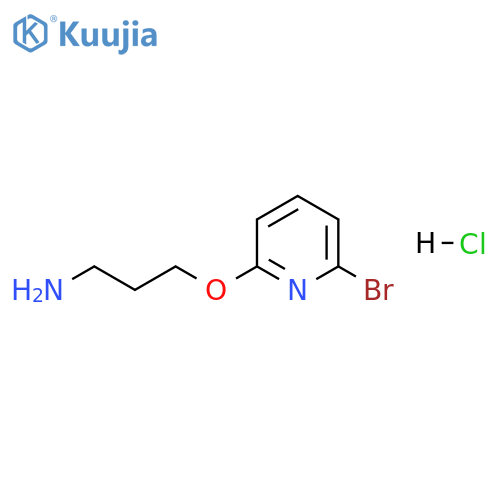 1-Propanamine, 3-[(6-bromo-2-pyridinyl)oxy]-, hydrochloride (1:1) structure