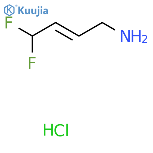 4,4-Difluorobut-2-en-1-amine hydrochloride structure