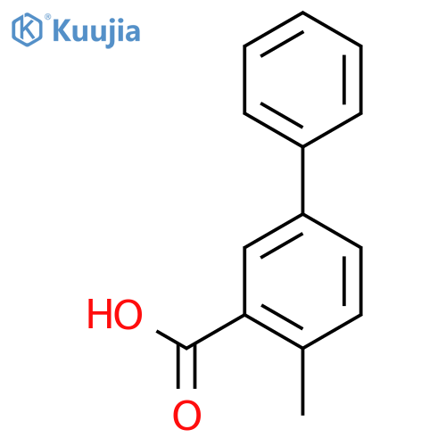 [1,1'-Biphenyl]-3-carboxylicacid, 4-methyl- structure