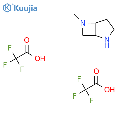 6-Methyl-2,6-diazabicyclo[3.2.0]heptane;2,2,2-trifluoroacetic acid structure