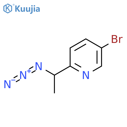 2-(1-Azidoethyl)-5-bromopyridine structure