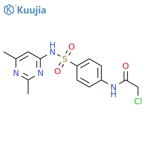 2-chloro-N-[4-[(2,6-dimethylpyrimidin-4-yl)sulfamoyl]phenyl]acetamide structure