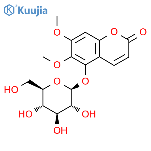 6,7-Dimethoxy-5-[(2S,3R,4S,5S,6R)-3,4,5-trihydroxy-6-(hydroxymethyl)oxan-2-yl]oxychromen-2-one structure
