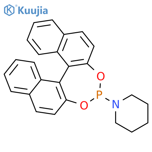1-(Dinaphtho2,1-d:1',2'-f1,3,2dioxa-phosphepin-4-yl)piperidine structure