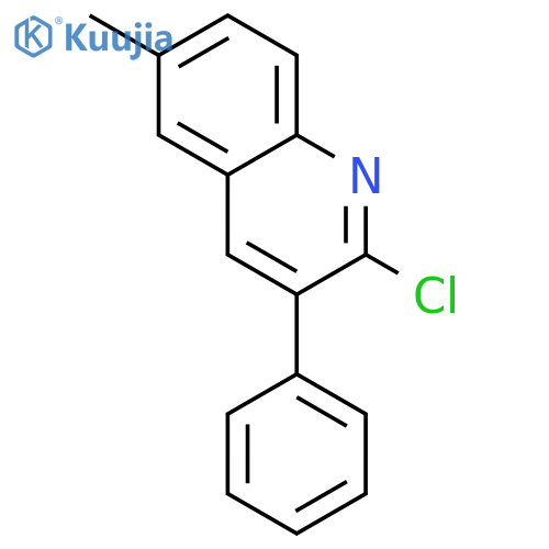 2-chloro-6-methyl-3-phenylquinoline structure