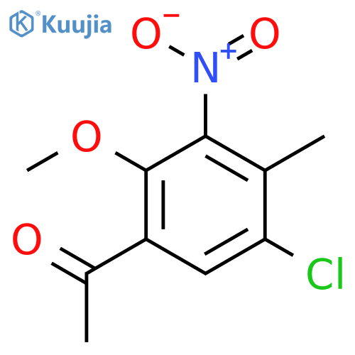 5-Chloro-2-methoxy-4-methyl-3-nitroacetophenone structure