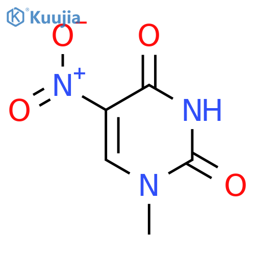 1-methyl-5-nitro-1,2,3,4-tetrahydropyrimidine-2,4-dione structure