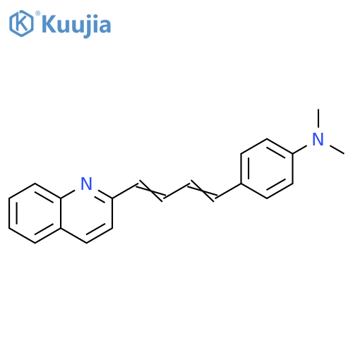 Benzenamine, N,N-dimethyl-4-[4-(2-quinolinyl)-1,3-butadienyl]- structure