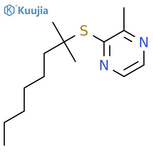 2-(t-nonylmercapto)-3-methyl pyrazine structure