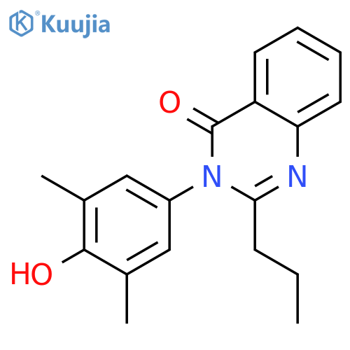 4(3H)-Quinazolinone,3-(4-hydroxy-3,5-dimethylphenyl)-2-propyl- structure