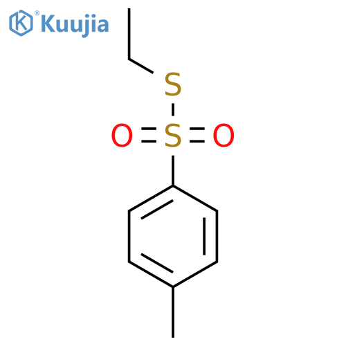 Benzenesulfonothioic acid, 4-methyl-, S-ethyl ester structure