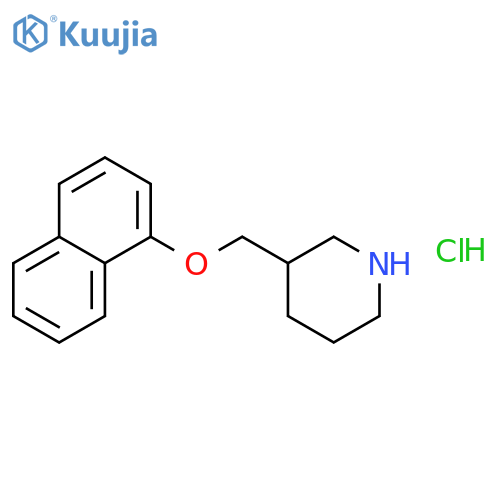 3-(1-Naphthyloxy)methylpiperidinehydrochloride structure