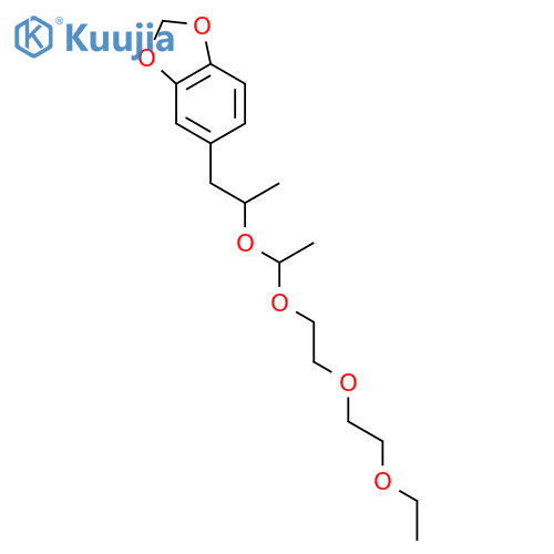 1,3-Benzodioxole,5-(2,4-dimethyl-3,5,8,11-tetraoxatridec-1-yl)- structure