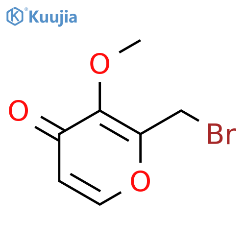 4H-Pyran-4-one, 2-(bromomethyl)-3-methoxy- structure