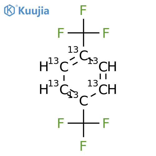 1,4-Bis(trifluoromethyl)benzene-13C6 structure