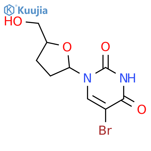 Uridine,5-bromo-2',3'-dideoxy- structure