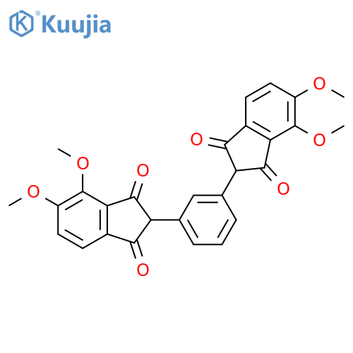 1H-Indene-1,3(2H)-dione, 2,2'-(1,3-phenylene)bis[4,5-dimethoxy- structure