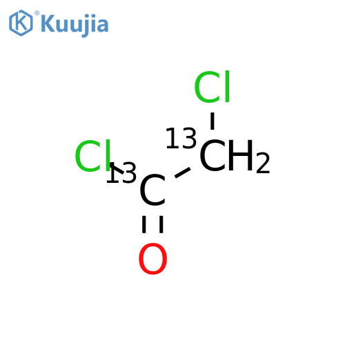 Chloroacetyl chloride-13C2 structure