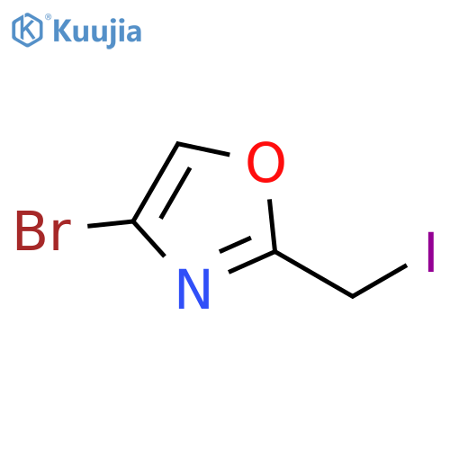 4-Bromo-2-iodomethyl-oxazole structure