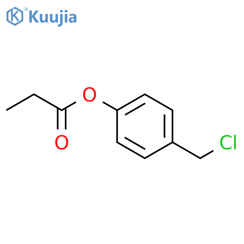 4-(chloromethyl)phenyl propanoate structure