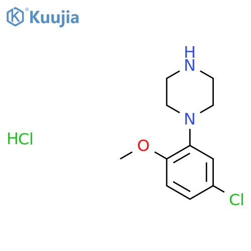 1-(5-Chloro-2-methoxyphenyl)piperazine hydrochloride structure
