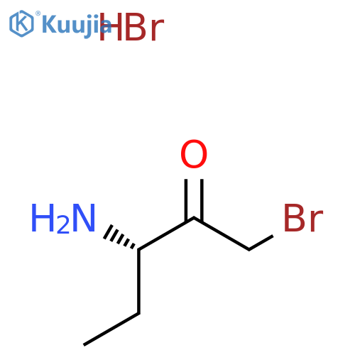 (3S)-3-amino-1-bromopentan-2-one hydrobromide structure