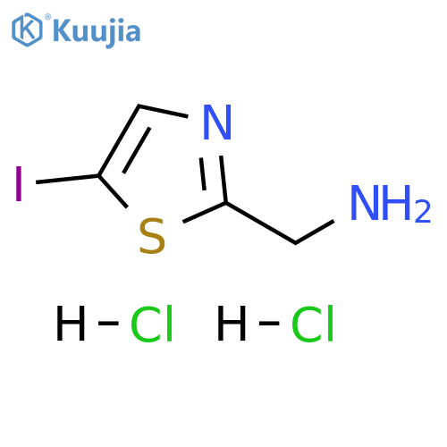 2-Thiazolemethanamine, 5-iodo-, hydrochloride (1:2) structure