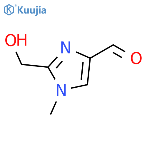 2-(Hydroxymethyl)-1-methyl-1H-imidazole-4-carboxaldehyde structure