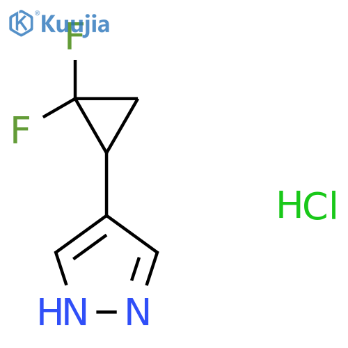 4-(2,2-difluorocyclopropyl)-1H-pyrazole hydrochloride structure