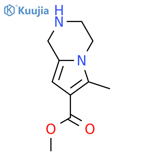 Pyrrolo[1,2-a]pyrazine-7-carboxylic acid, 1,2,3,4-tetrahydro-6-methyl-, methyl ester  structure