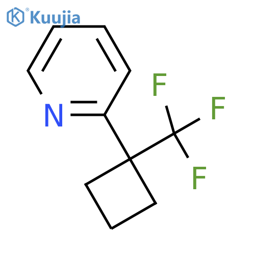 Pyridine, 2-[1-(trifluoromethyl)cyclobutyl]-  structure